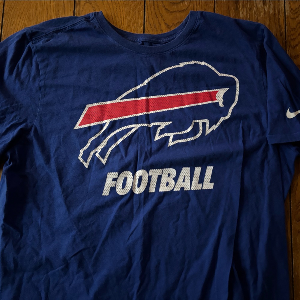 Nike Blue Football Graphic T-Shirt
